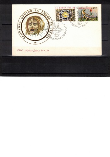 Fdc italia 1977 droga - 1977, la