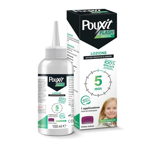 Pouxit flash vegetal - lozione, +